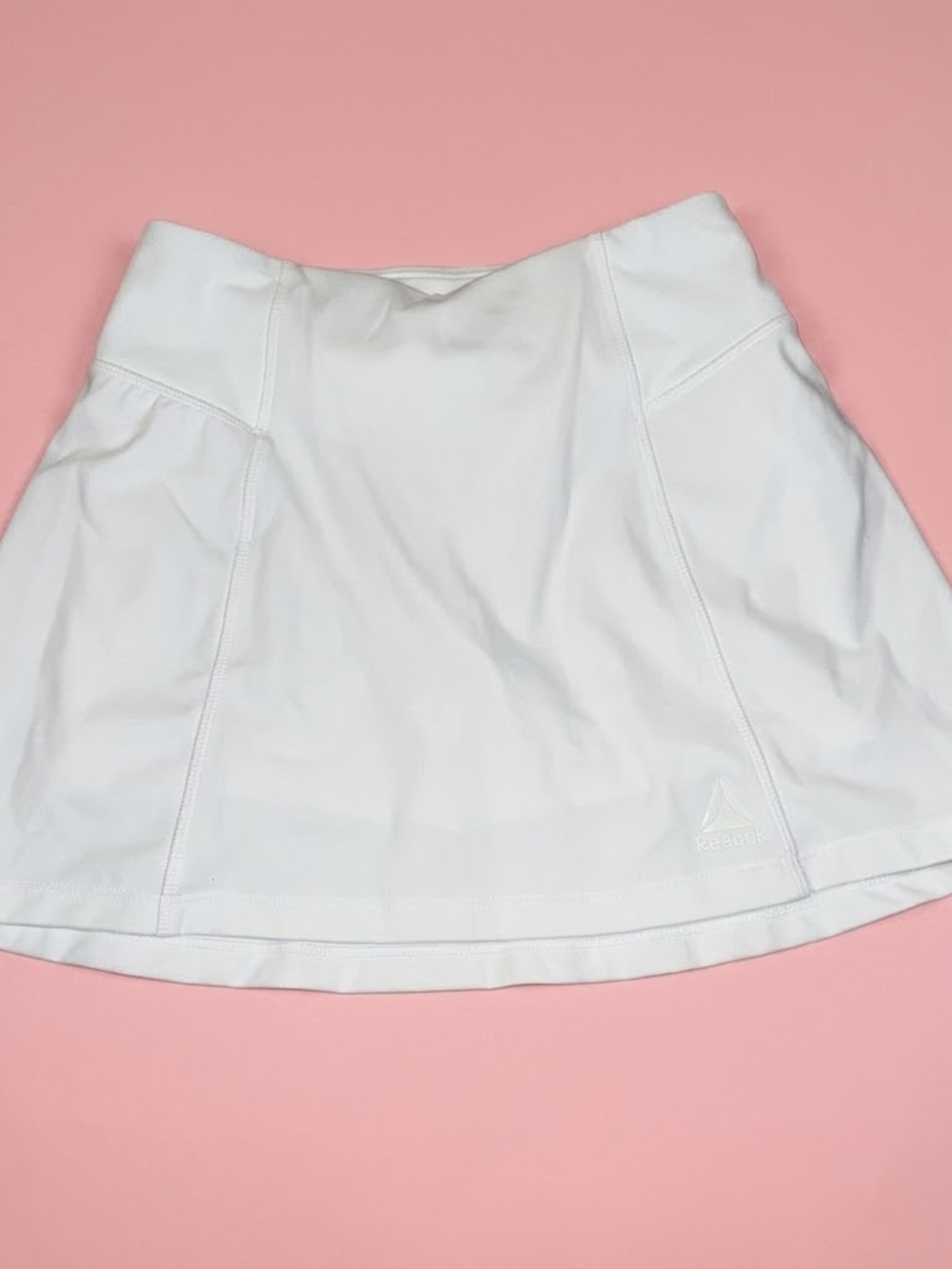 Reebok White Circle Skirt with Subtle Logo